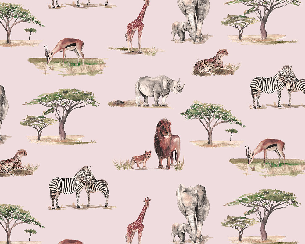 Safari Fabric - Dusty Pink