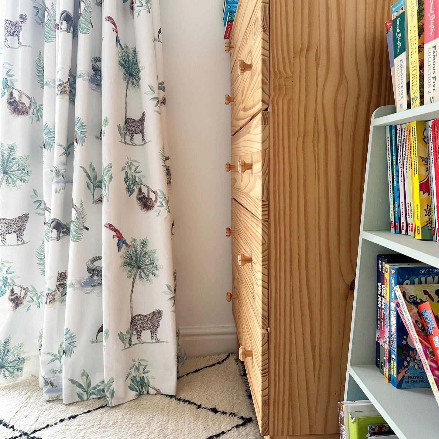 Rainforest Tropical Wildlife - Children's Curtain Fabric