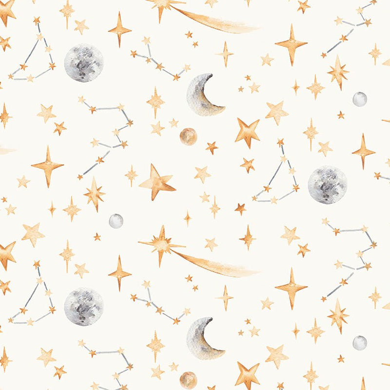 Stars Children's Wallpaper, Available in 4 colourways, Created from hand painted watercolour artwork, nursery wall decor