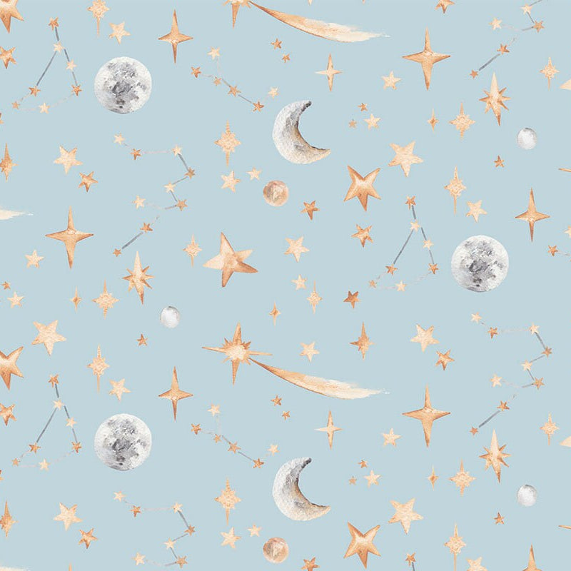 Stars Children's Wallpaper, Available in 4 colourways, Created from hand painted watercolour artwork, nursery wall decor