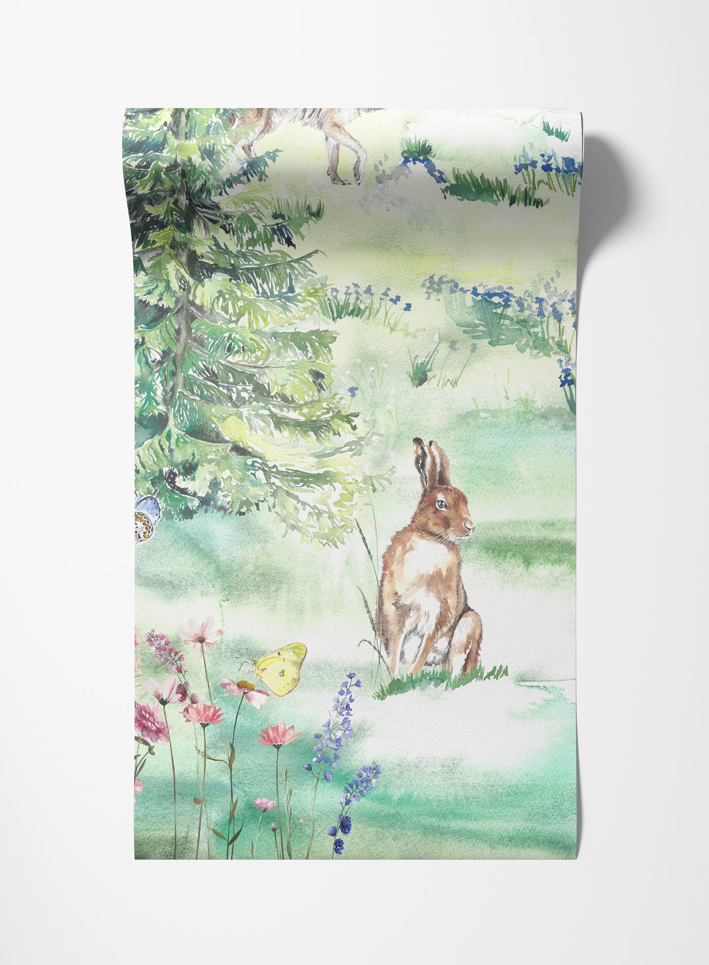 Alpine Meadow Mountain Mural Wallpaper for Kids and Nurseries