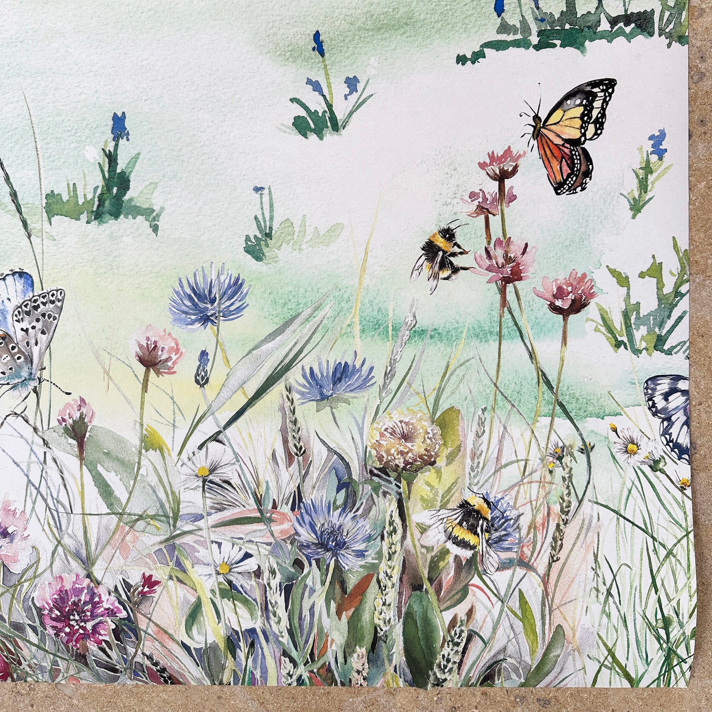 Alpine Meadow Mountain Mural Wallpaper for Kids and Nurseries