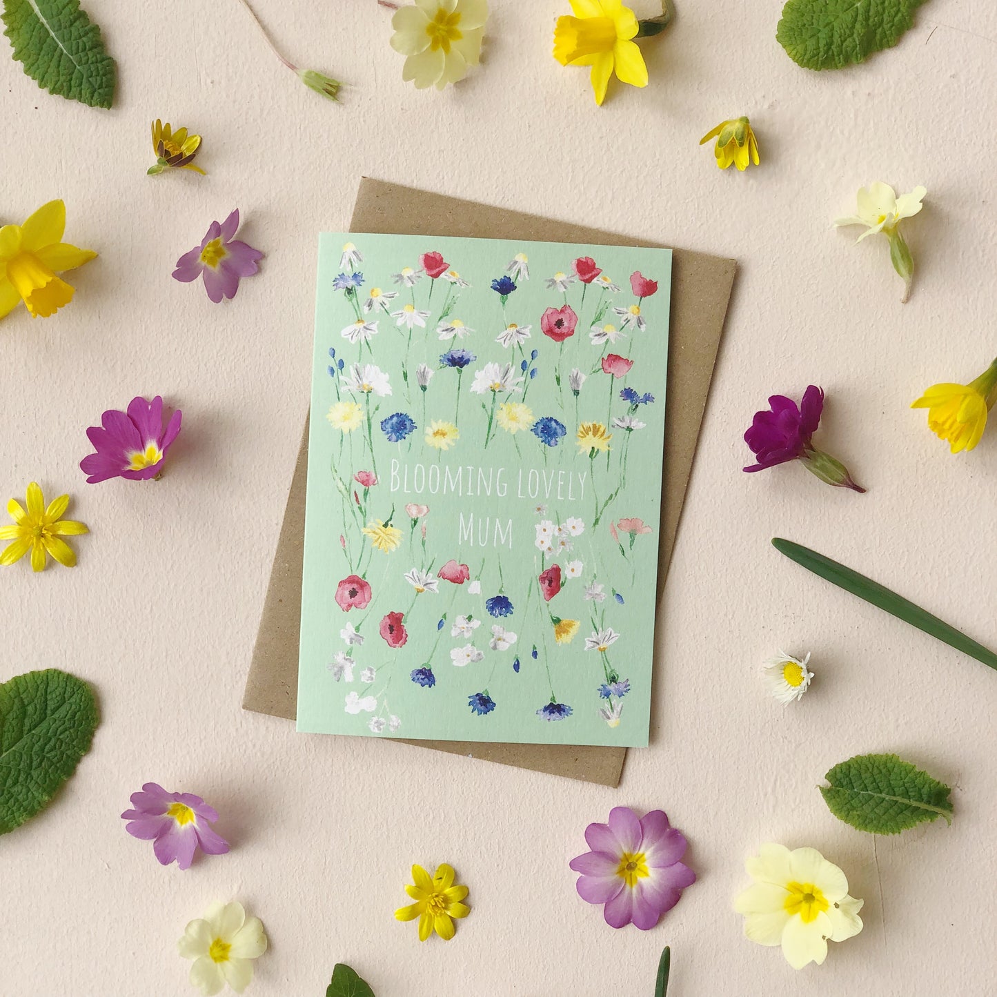 Flower Pop Watercolour Mother's Day Card