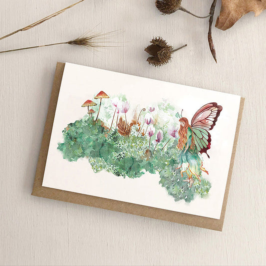 Forest fairy greetings card