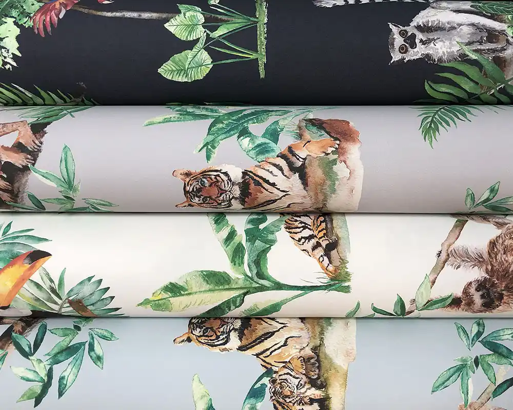 Jungle Wallpaper in Ivory1