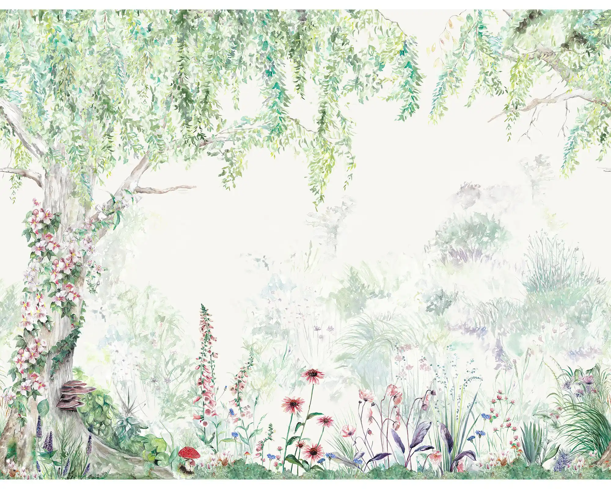 Flower Forest Mural Wallpaper3