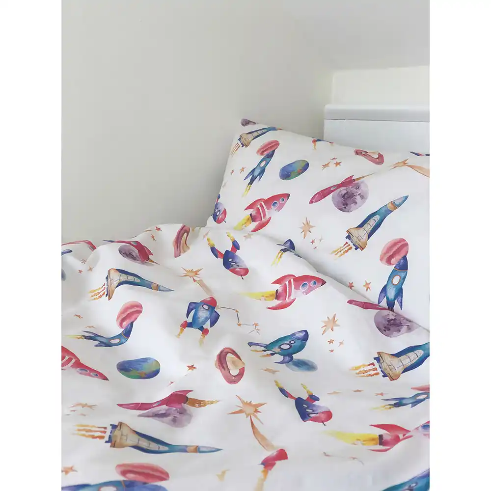 Space Rockets Bedding