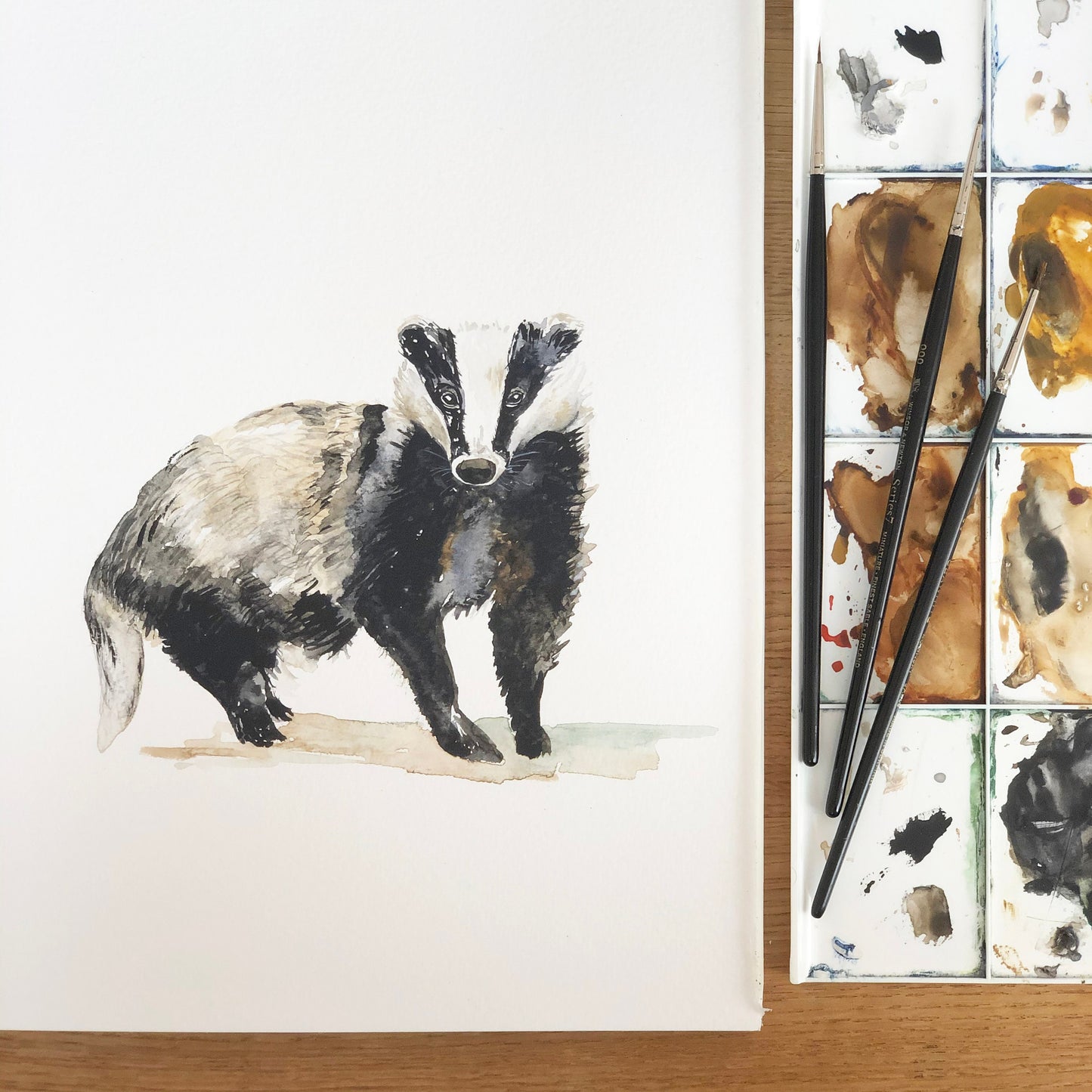 Forest Animals Watercolour Name Print