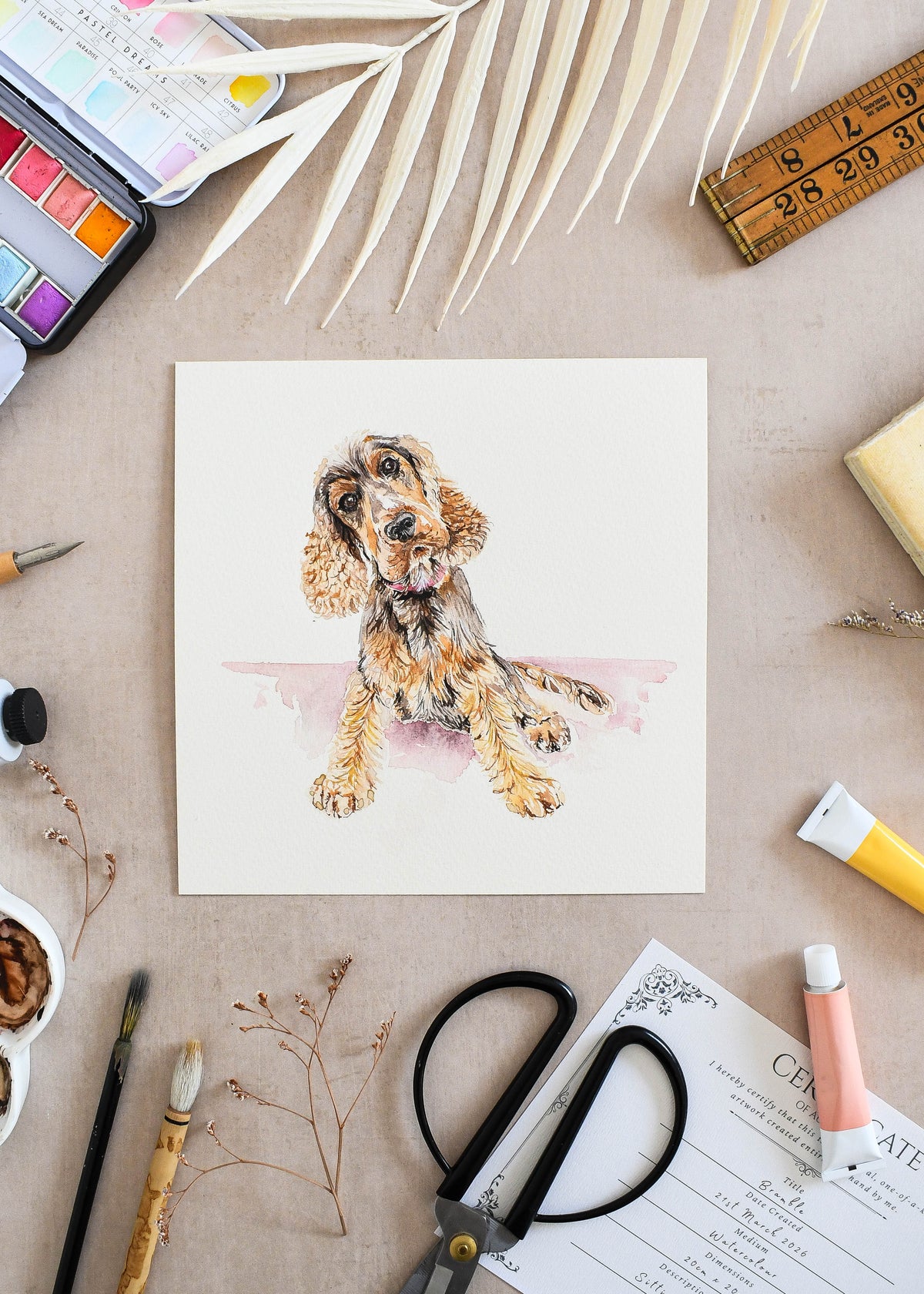 Painted Pups - Watercolour Dogs Wallpaper