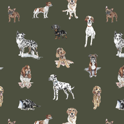 Painted Pups - Watercolour Dogs Wallpaper