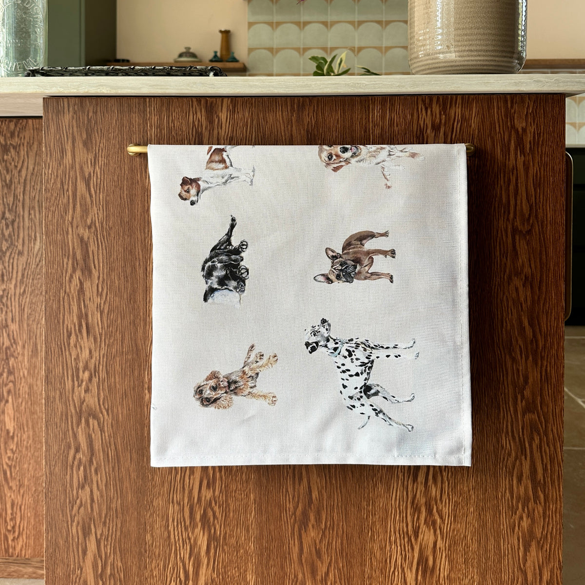 Dog Breeds Tea Towel