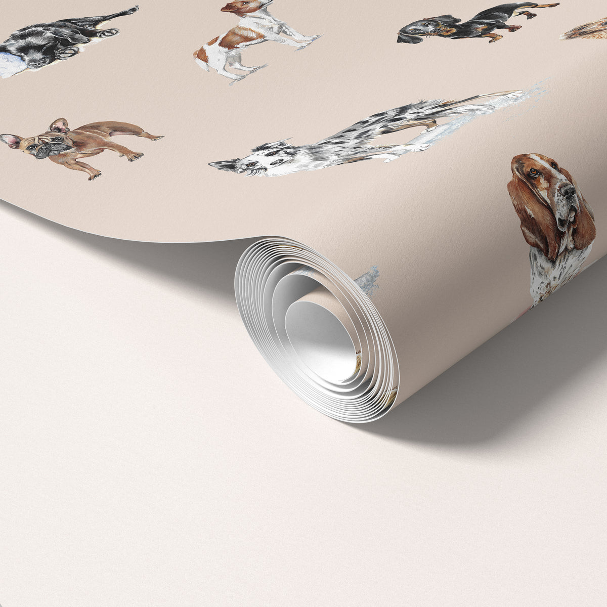 Painted Pups - Watercolour Dogs Wallpaper