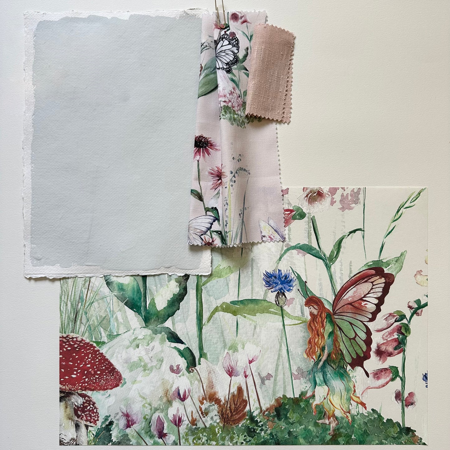 Fairy Forest Hand-Painted Wallpaper | Children's Bedroom Mural