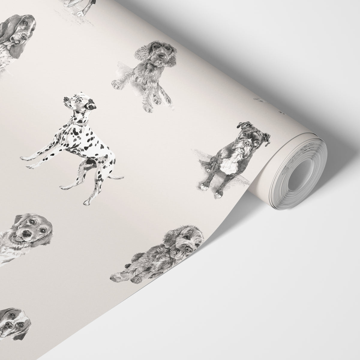 Painted Pups - Watercolour Dogs Wallpaper