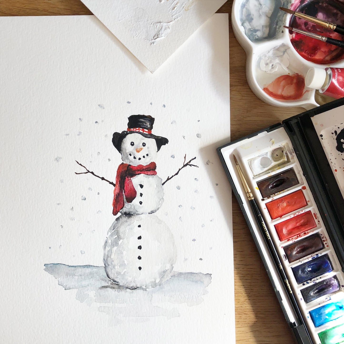 Snowman Christmas Card | A6 Greeting Card