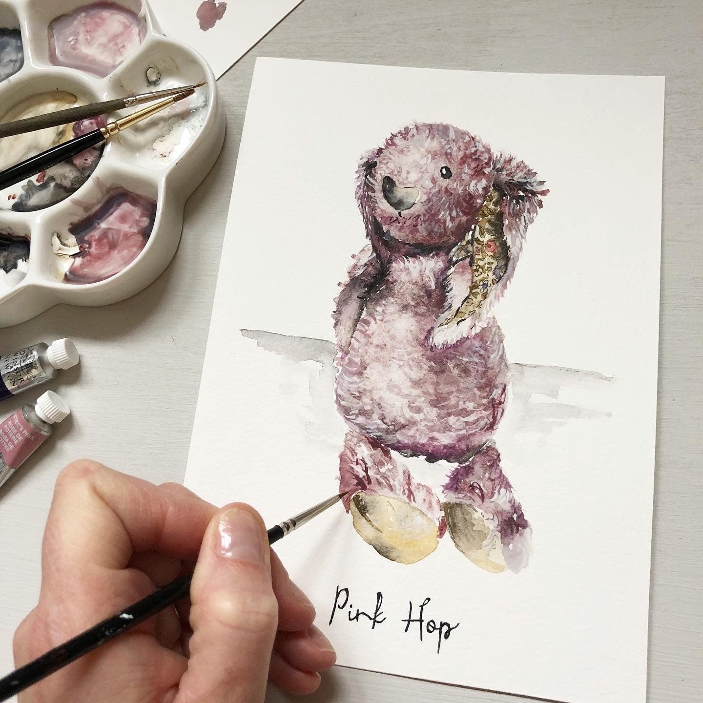Bespoke Original Watercolour Toy Painting