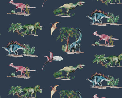 Dinosaur Wallpaper for Kids | Watercolour | Printed in the UK