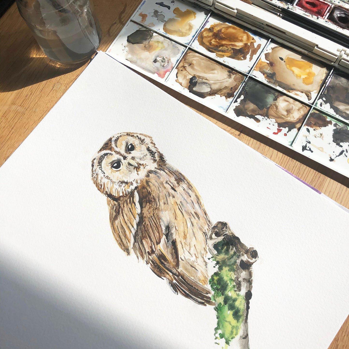 Forest Animals Watercolour Name Print