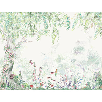 Fairy Forest Hand-Painted Wallpaper | Children's Bedroom Mural
