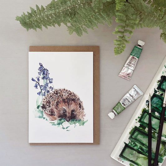Hedgehog greetings card