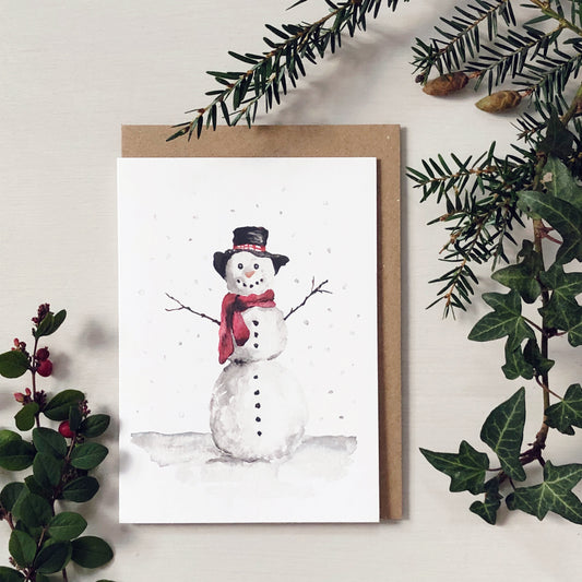 Snowman Christmas Card | A6 Greeting Card